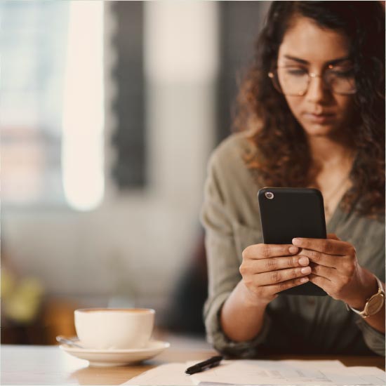 Girl with phone